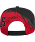Big Boys Scarlet and Black UNLV Rebels Spiral Snapback Hat