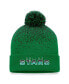 Фото #3 товара Men's Kelly Green Dallas Stars Iconic Gradient Cuffed Knit Hat with Pom