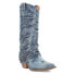 Фото #2 товара Dingo Eye Candy Rhinestone Snip Toe Cowboy Womens Blue Casual Boots DI177-400