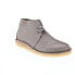 Фото #3 товара Clarks Trek Hi 50 26169535 Mens Gray Suede Lace Up Chukkas Boots