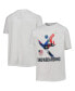 ფოტო #1 პროდუქტის Big Boys White Team USA Snowboarding Scattered Swatch T-shirt