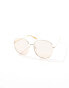 AIRE atria oversized round sunglasses in gold