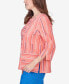 ფოტო #3 პროდუქტის Women's Neptune Beach Geometric Blouse with Button Details