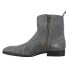Фото #3 товара Dingo Brooks Embroidered Round Toe Cowboy Booties Mens Grey Casual Boots DI211-D