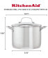 3-Ply Base Stainless Steel 8 Quart Induction Stockpot with Lid