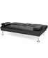 Convertible Folding Futon Sofa Bed Leather