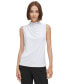 Women's Mock-Neck Sleeveless Top