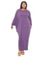 ფოტო #2 პროდუქტის Women's Plus Size Louella Asymmetrical Maxi Dress