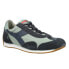 Фото #2 товара Diadora Equipe H Canvas Stone Wash Lace Up Mens Green Sneakers Casual Shoes 174