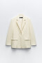 Oversize blazer with button