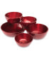 Фото #1 товара Red Cluster Serving Bowls, Set of 5
