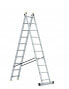 Фото #1 товара Awtools Алюминиевая лестница 2x10 150 кг многофункциональная 2-часть