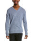 Фото #1 товара Magaschoni Tipped Cashmere Sweater Men's Grey S