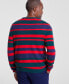 Фото #4 товара Men's Printed Stripe Cashmere Crewneck Sweater, Created for Macy's