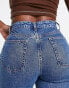 Фото #8 товара ASOS DESIGN Hourglass dad jeans in mid blue