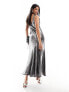 Фото #5 товара ASOS DESIGN scoop neck midi satin slip dress in silver