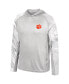 Men's Gray, Realtree Camo Clemson Tigers Gulf Stream Raglan Long Sleeve Hooded T-shirt