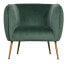 SCOUT - Fauteuil de salon velours vert