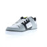 Фото #8 товара DC Pure 300660-WLM Mens Gray Leather Lace Up Skate Inspired Sneakers Shoes