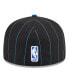 Фото #3 товара Men's Black/Blue Orlando Magic Pinstripe Two-Tone 59Fifty Fitted Hat