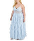Фото #2 товара Trendy Plus Size Lace Petal Corset Dress