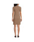 Women's Knit Rib Mock Neck Dress