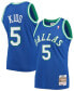 Фото #2 товара Men's Jason Kidd Blue Dallas Mavericks 1994-95 Hardwood Classics Swingman Player Jersey