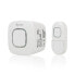 Byron DBY-24721 Wireless doorbell set - White - 85 dB - Home - Office - IP44 - 10 pc(s) - 1 pc(s)