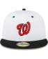 Фото #3 товара Men's White, Black Washington Nationals 2018 Mlb All-Star Game Primary Eye 59Fifty Fitted Hat