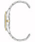 ფოტო #3 პროდუქტის Women's Quartz Two-Tone Alloy Link Bracelet Watch, 37.5mm