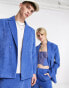 Фото #8 товара Reclaimed Vintage unisex boxy blazer in blue cord