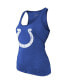 Фото #2 товара Women's Threads Jonathan Taylor Royal Indianapolis Colts Player Name and Number Tri-Blend Tank Top
