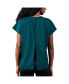 Women's Green Philadelphia Eagles Abigail Back Slit T-shirt