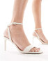 Фото #4 товара Stradivarius heeled sandal in white