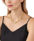 ფოტო #3 პროდუქტის Cubic Zirconia Pave Station Lock Chain Necklace