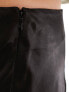 4th & Reckless Plus exclusive maxi satin skirt in black