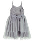 ფოტო #2 პროდუქტის Toddler Girls Sleeveless Lace Glitter Mesh Dress