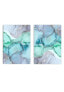 Фото #1 товара Aquarell Blau Silber Poster Set