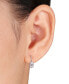 ფოტო #2 პროდუქტის Lab-Created Moissanite Leverback Earrings (4/5 ct. t.w.) in Sterling Silver