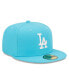 Фото #4 товара Men's Blue Los Angeles Dodgers Vice Highlighter Logo 59FIFTY Fitted Hat