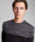 Фото #3 товара Men's Regular-Fit Brushed Ombré Stripe Crewneck Sweater, Created for Macy's