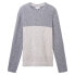 TOM TAILOR 1039672 Nep Structured Knit Crew Neck Sweater