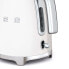 SMEG electric kettle KLF03WHEU (White) - 1.7 L - 2400 W - White - Plastic - Stainless steel - Water level indicator - Overheat protection