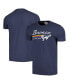 ფოტო #1 პროდუქტის Men's Navy Distressed Bronco Brass Tacks T-shirt