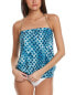 Фото #1 товара Vince Camuto Halter Bandeau Top Women's Blue Xs