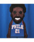 Men's Joel Embiid Royal Philadelphia 76ers Caricature T-shirt Синий, S - фото #5