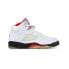 Фото #2 товара Кроссовки Nike Air Jordan 5 Retro Fire Red Silver Tongue (2020) (Белый)