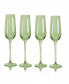 Carnival Champagne Flutes, Set of 4