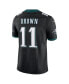 Фото #2 товара Men's A.J. Brown Black Philadelphia Eagles Alternate Vapor F.U.S.E. Limited Jersey