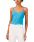 ფოტო #1 პროდუქტის Women's Spaghetti Strap Chiffon-Trim Camisole